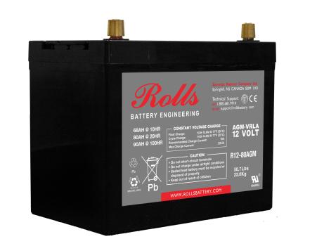 Συσσωρευτής Rolls - 12V - R12-80 AGM
