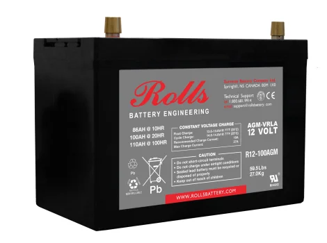 &Sigma;&upsilon;&sigma;&sigma;&omega;&rho;&epsilon;&upsilon;&tau;ή&sigmaf; Rolls - 12V - R12-100 AGM